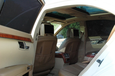 Mercedes S 221 Long Белый рейсталинг