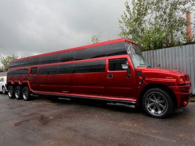 Hummer Mega красный перламутровый, белый
