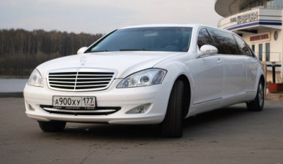 Mercedes W221 Pullman Белый, черный